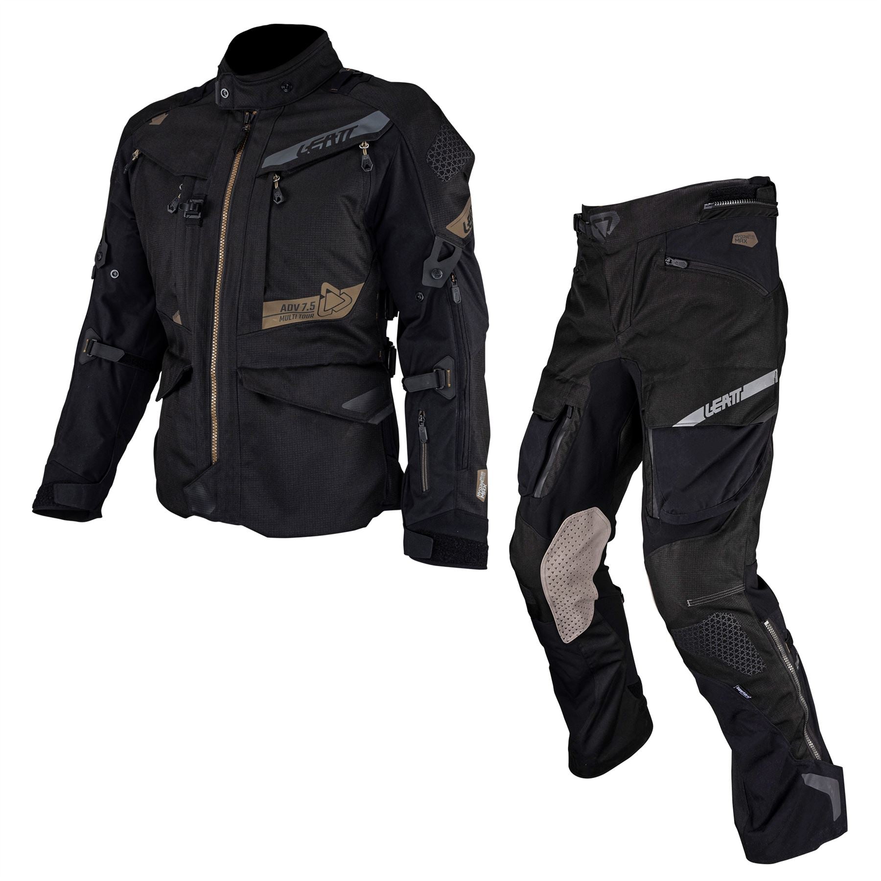 Leatt 2025 Adventure Multitour 7.5 Stealth Jacket & Pants Combo Kit Black